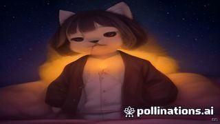 同类成人向动漫作品封面，蓝紫色调夜晚场景